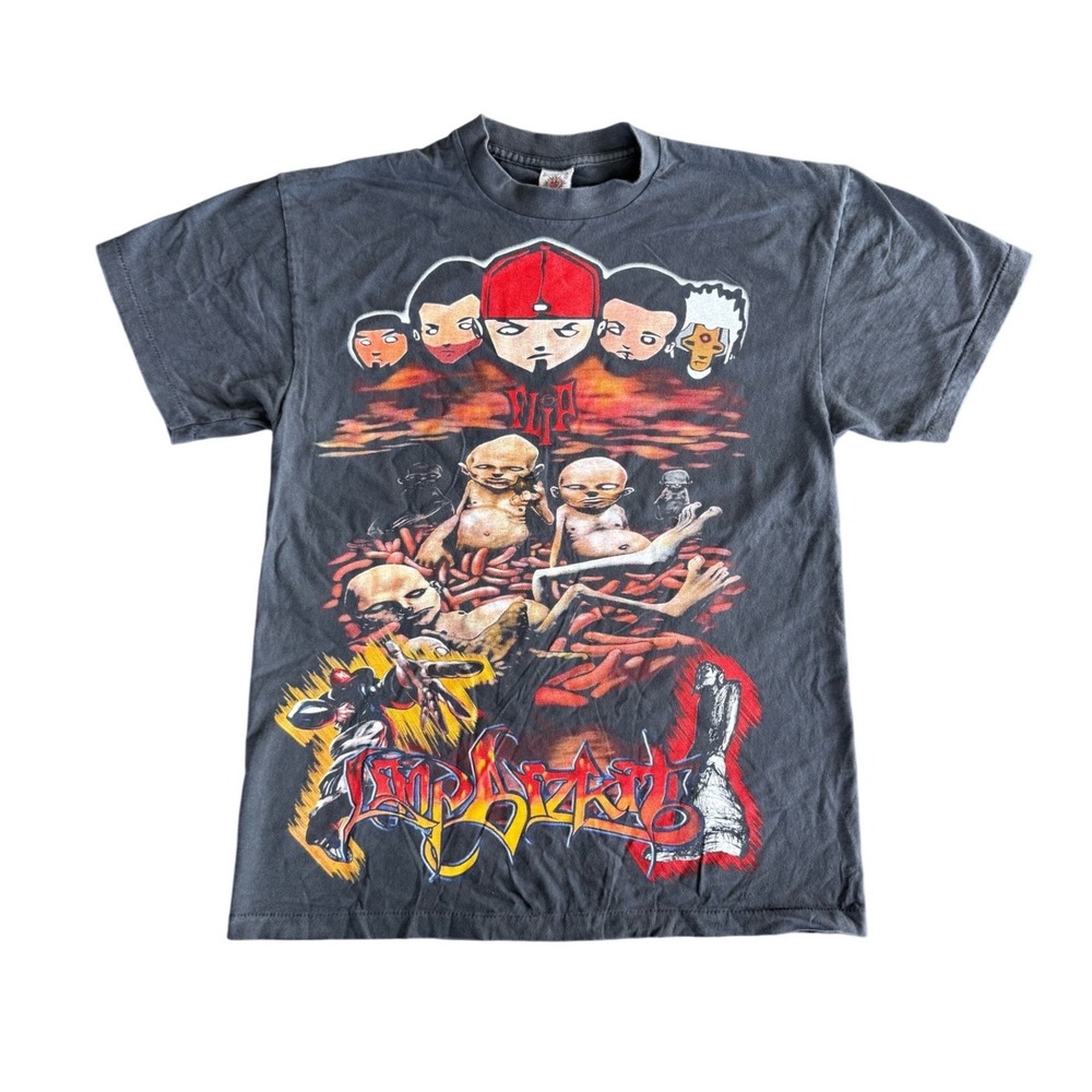 Vintage Limp Bizkit Single Stitch T Shirt 2000's Rock Size Large REPRINT